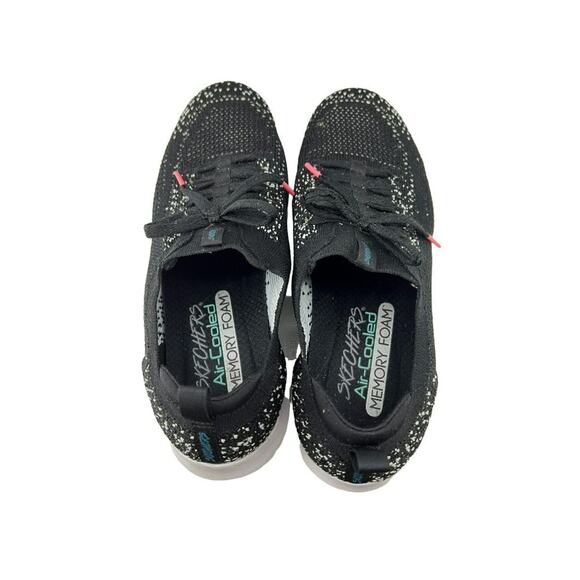 Skechers Women's Ultra Flex Twinkle Twinkle Trainers Black White Sneaker Size 7. - Picture 6 of 9